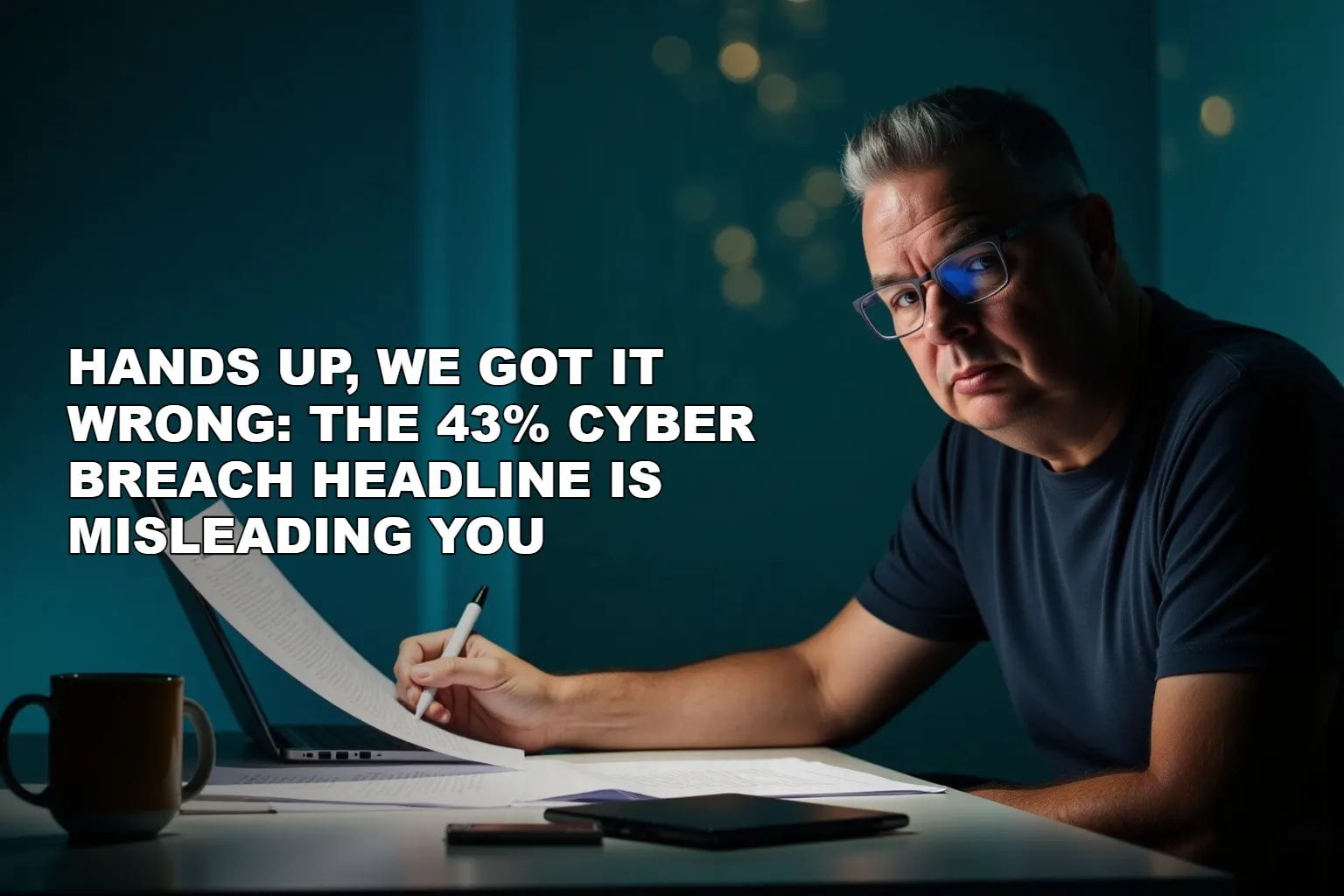 Hands Up, We Got It Wrong: The 43% Cyber Breach Headline Is Misleading You