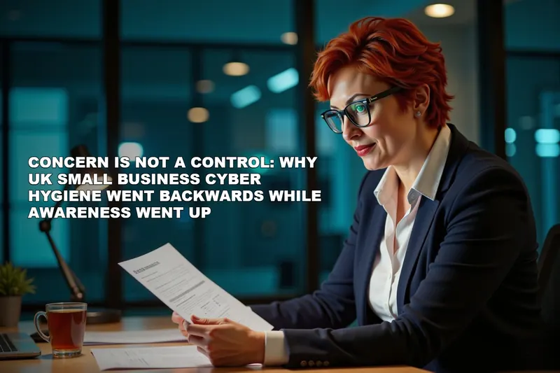 Concern Is Not a Control: Why UK Small Business Cyber Hygiene Went Backwards While Awareness Went Up