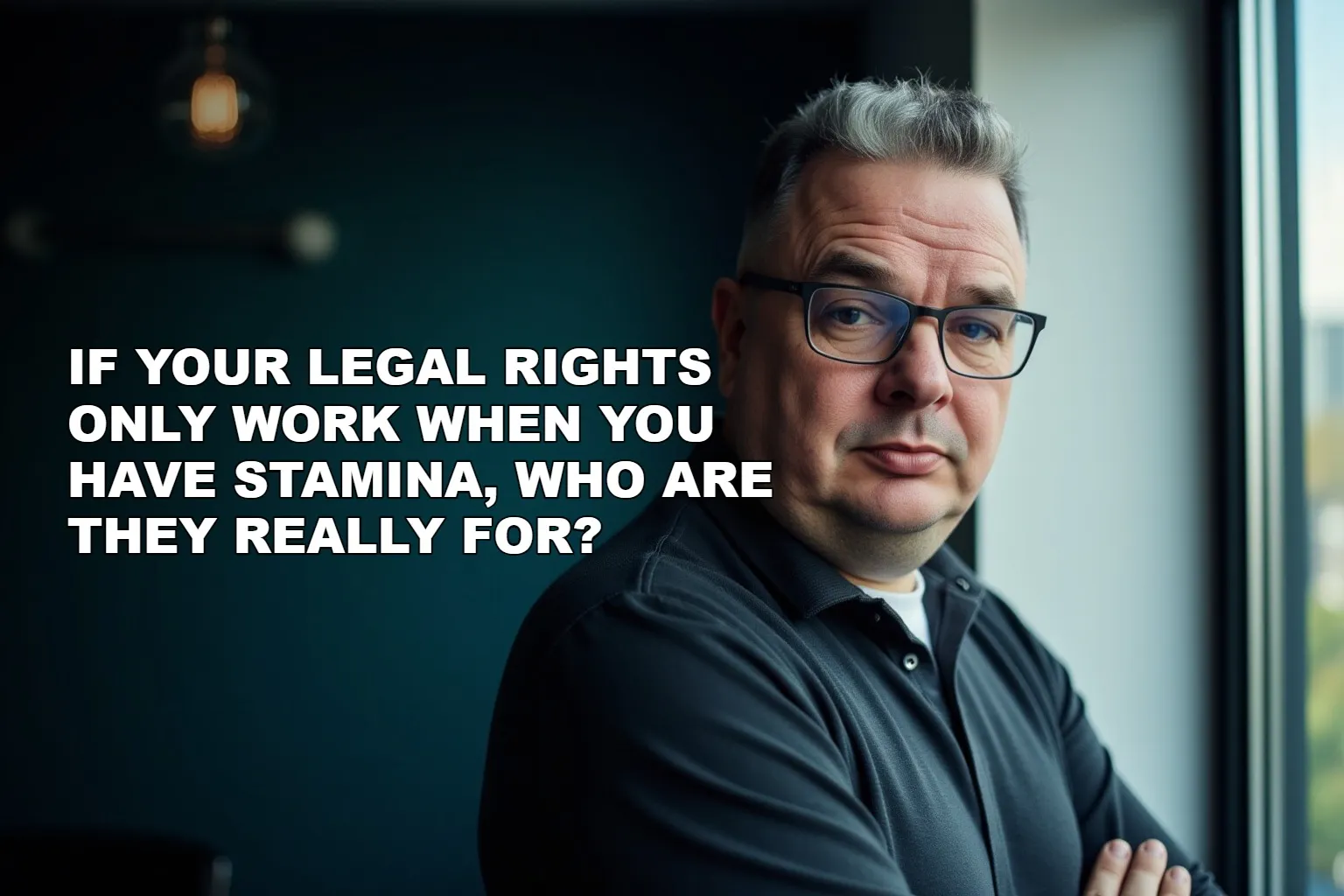 If Your Legal Rights Only Work When You Have Stamina, Who Are They Really For?