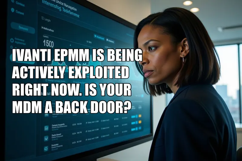 Ivanti EPMM Is Being Actively Exploited Right Now. Is Your MDM a Back Door?
