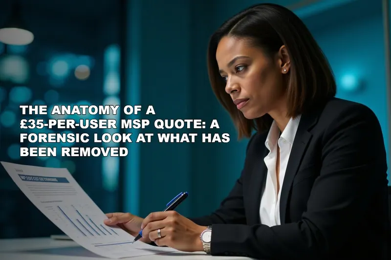 The Anatomy of a £35-Per-User MSP Quote: A Forensic Look at What Has Been Removed