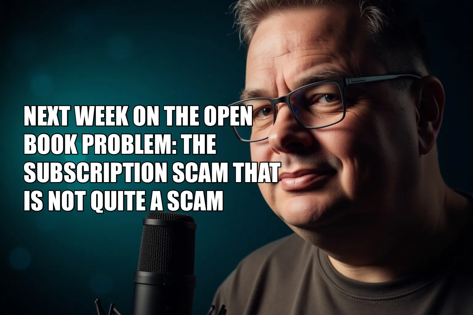 Next Week on The Open Book Problem: The Subscription Scam That Is Not Quite a Scam