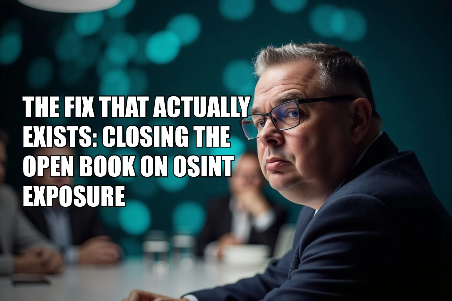 The Fix That Actually Exists: Closing the Open Book on OSINT Exposure