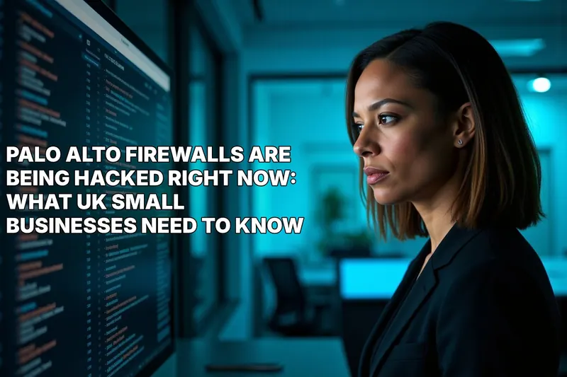 Palo Alto Firewalls Are Being Hacked Right Now: What UK Small Businesses Need to Know
