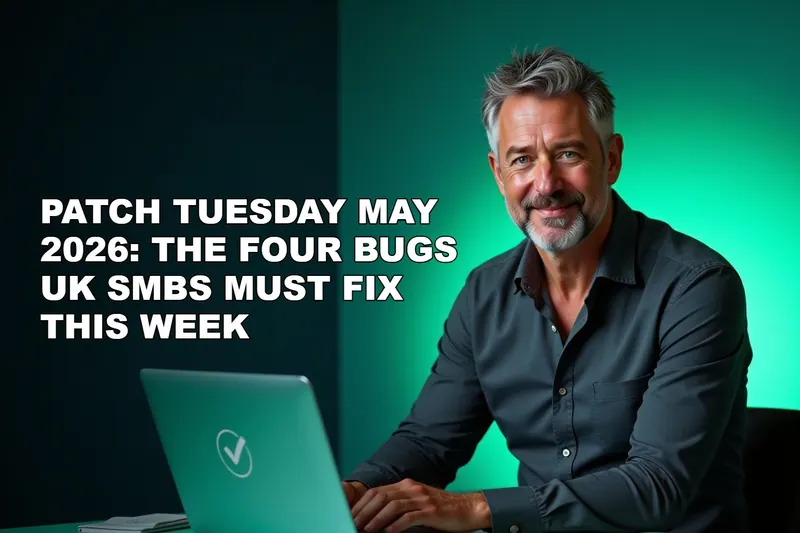 Patch Tuesday May 2026: The Four Bugs UK SMBs Must Fix This Week