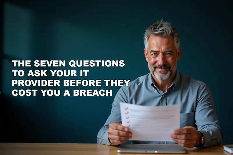 The Seven Questions to Ask Your IT Provider Before They Cost You a Breach