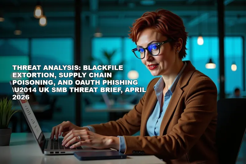 Threat Analysis: BlackFile Extortion, Supply Chain Poisoning, and OAuth Phishing — UK SMB Threat Brief, April 2026