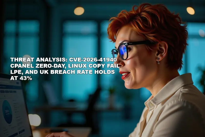 Threat Analysis: CVE-2026-41940 cPanel Zero-Day, Linux Copy Fail LPE, and UK Breach Rate Holds at 43%