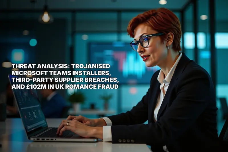 Threat Analysis: Trojanised Microsoft Teams Installers, Third-Party Supplier Breaches, and £102M in UK Romance Fraud