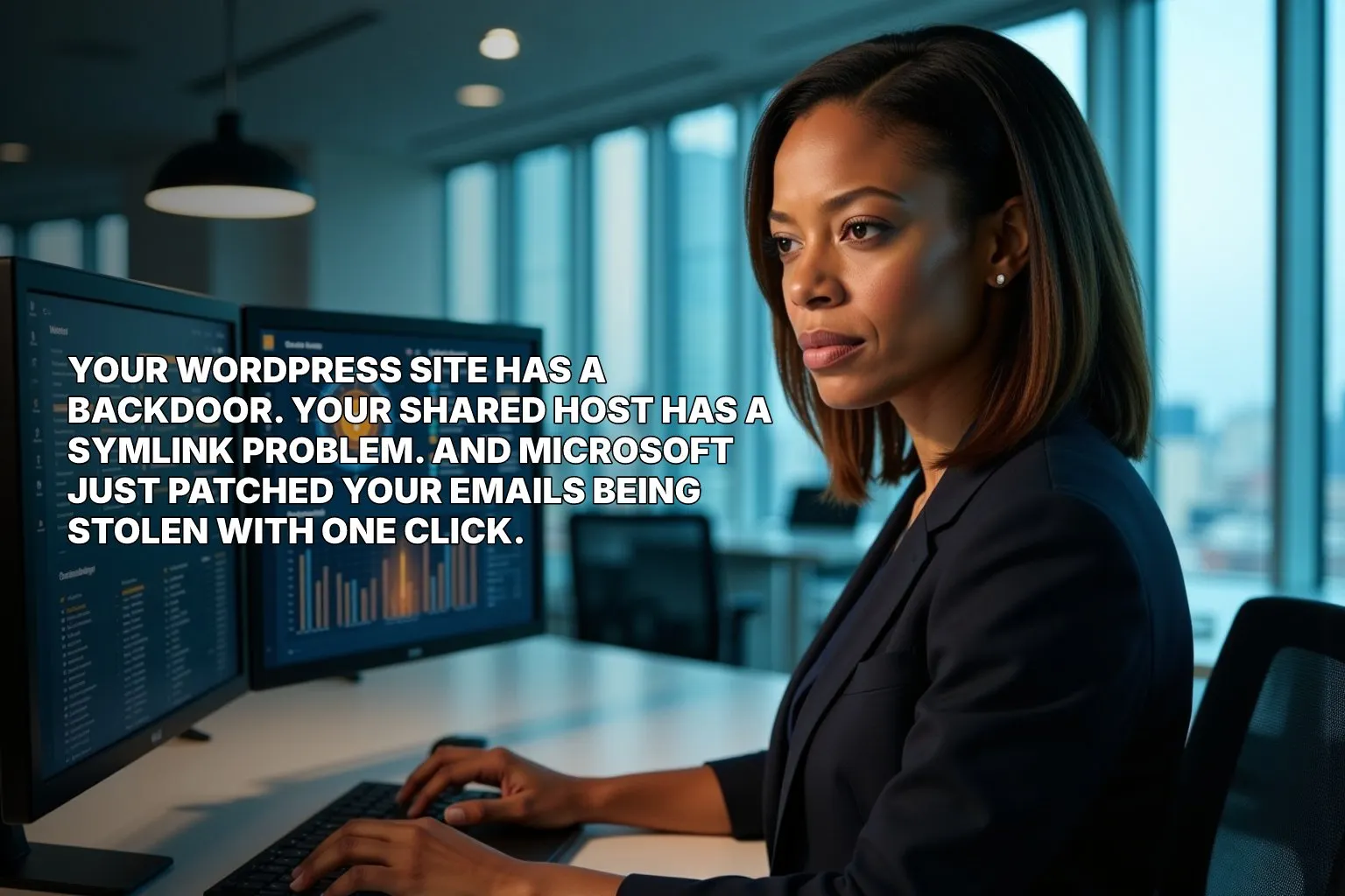 Your WordPress Site Has a Backdoor. Your Shared Host Has a Symlink Problem. And Microsoft Just Patched Your Emails Being Stolen With One Click.